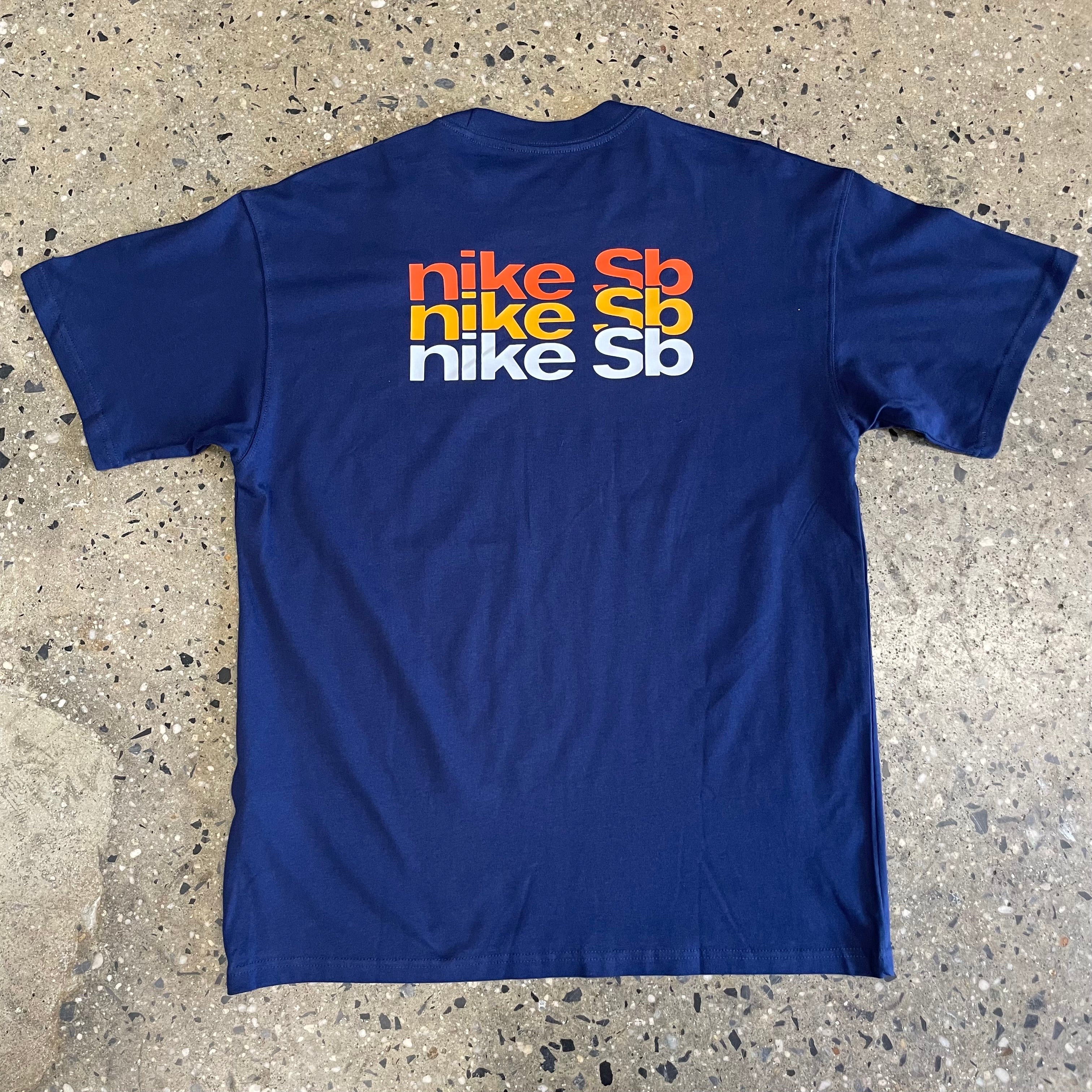 Nike SB Repeat T Shirt Navy Labor Skateboard Shop