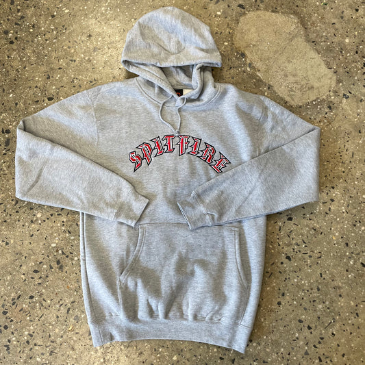 Spitfire Old E Hoodie - Heather Grey