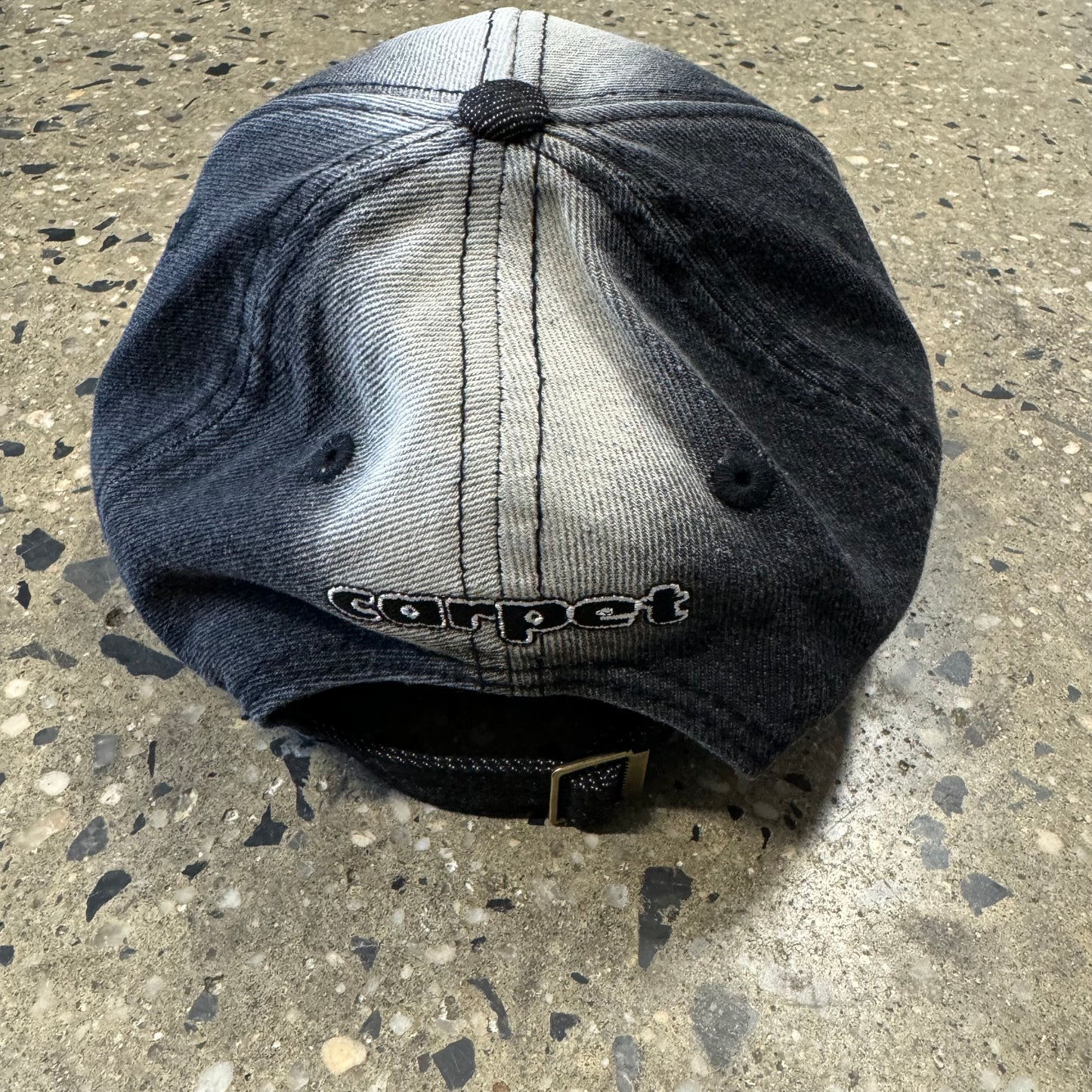 Carpet C-Star Bleached Denim Hat - Black