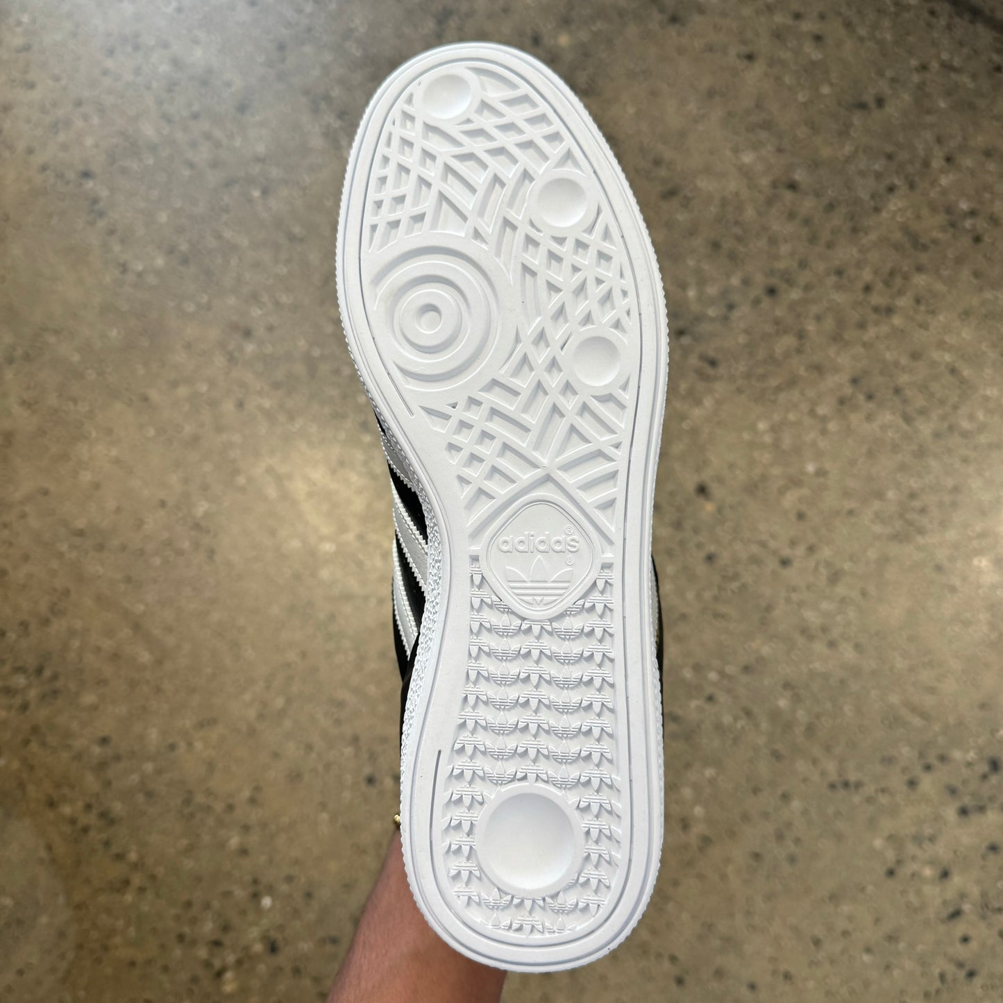 bottom of the shoe. white sole