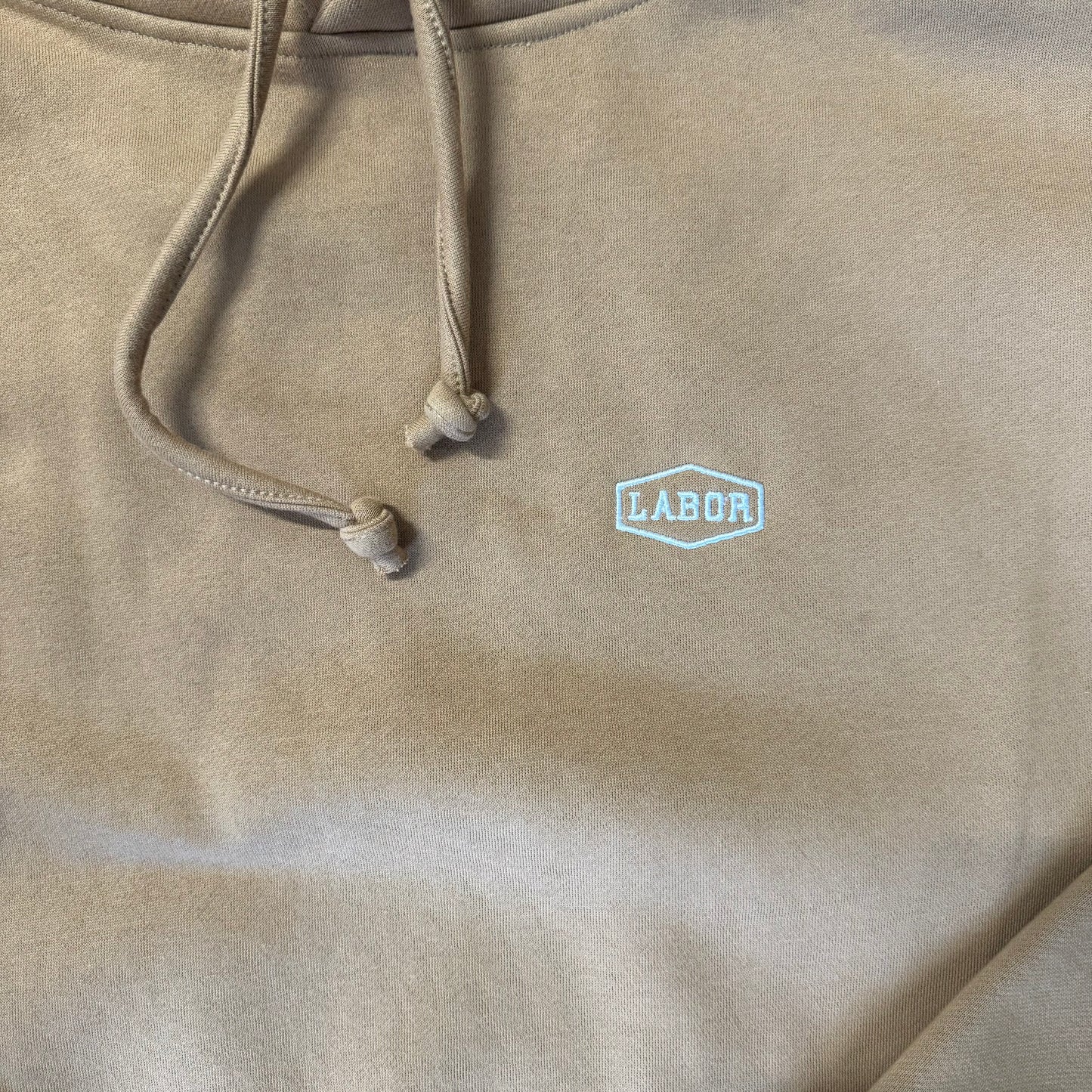 Labor Embroidered Crest Hoodie - Golden Wheat