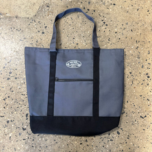 front view of grey and black Labor PULLMAN tote