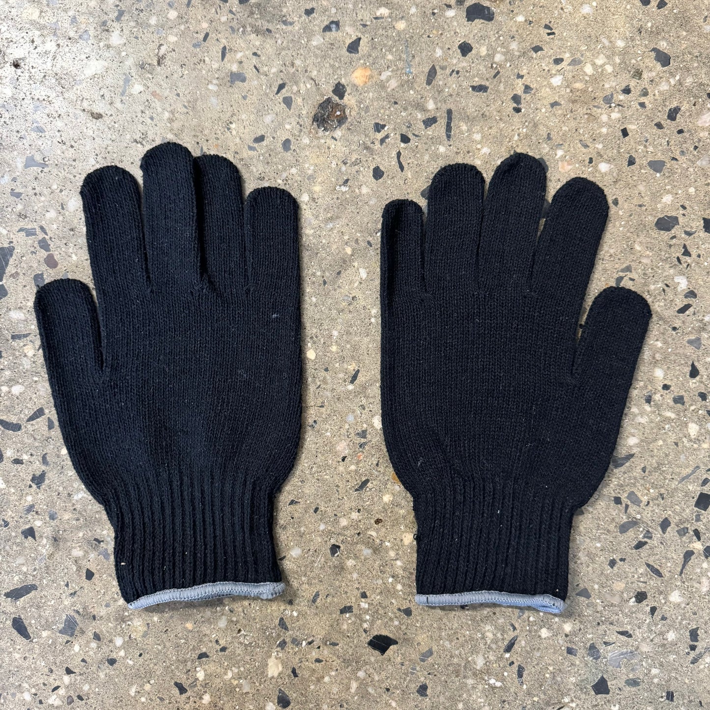 Labor Bolt Cutter Knit Gloves - Black/Grey