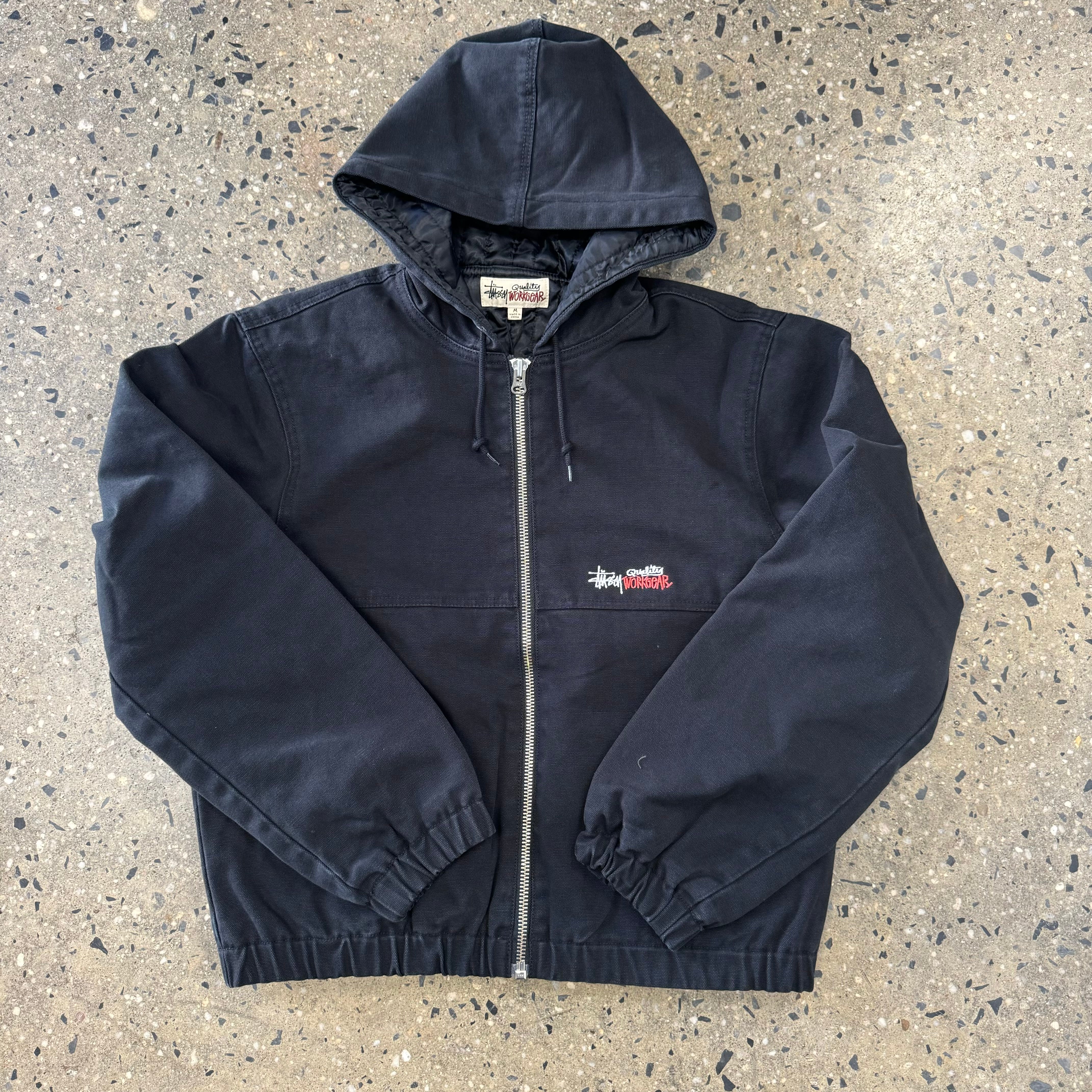 Stussy Insulated Canvas Work Jacket - Black