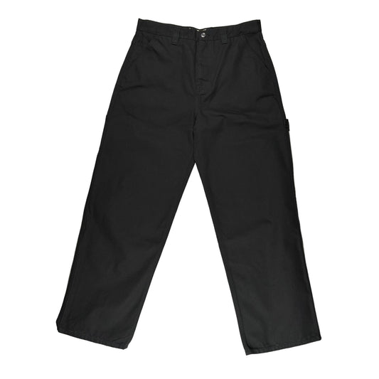Black pants on a white surface