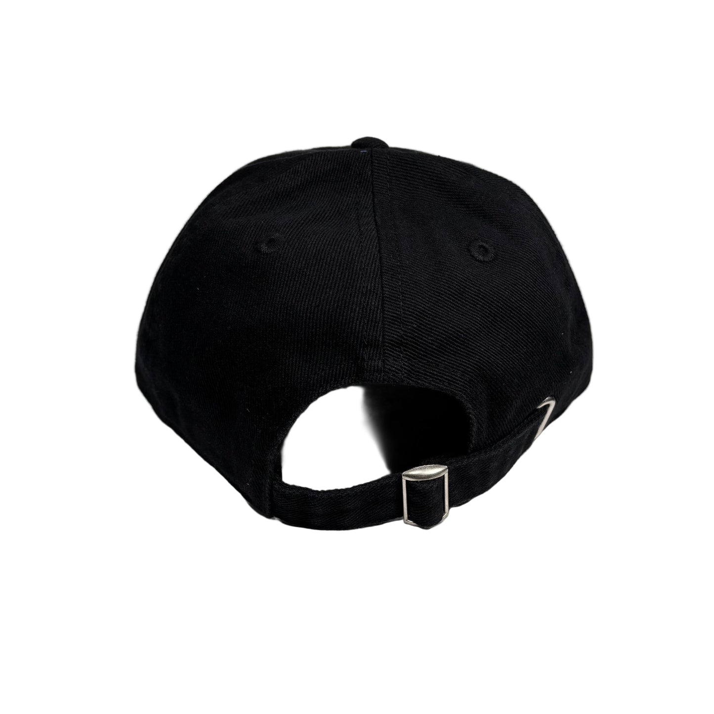 Rear view of cap with on a white surface 