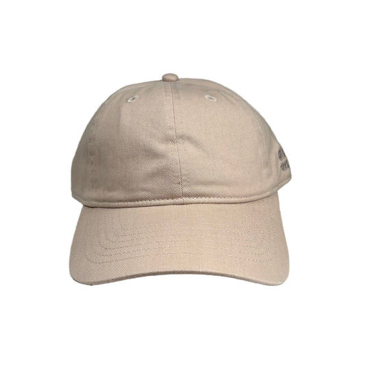 faded khaki cap on a white  background