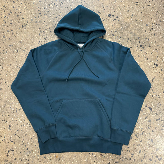 blueish green pullover hoodie