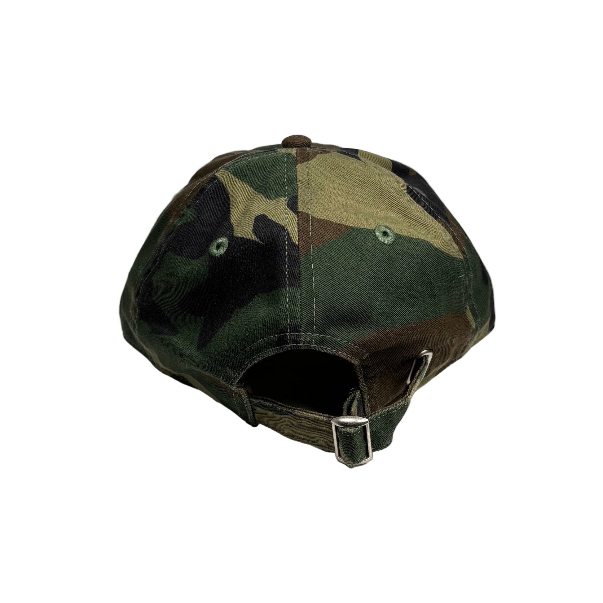 Camouflage baseball cap on a white  background