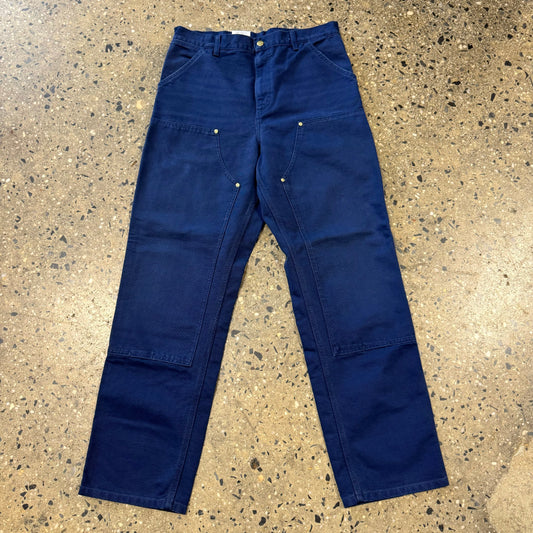 blue double knee work pants