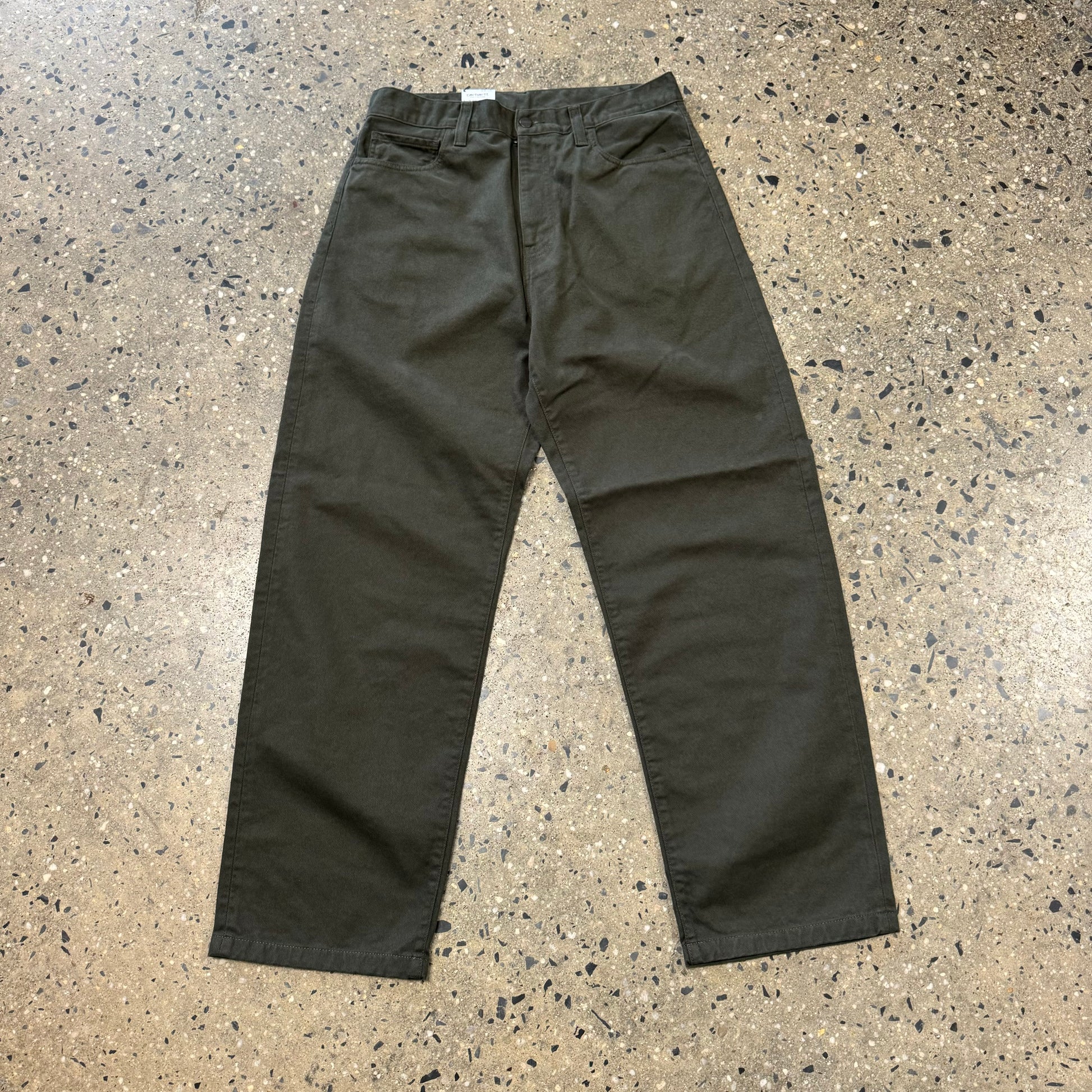 army green colored pants