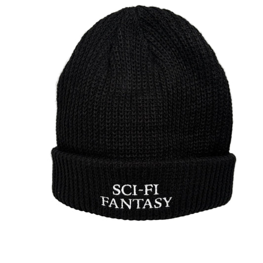 Sci-Fi Fantasy Logo Beanie - Black