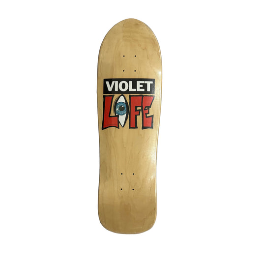 It's Violet x Life Skateboard Deck - Natural