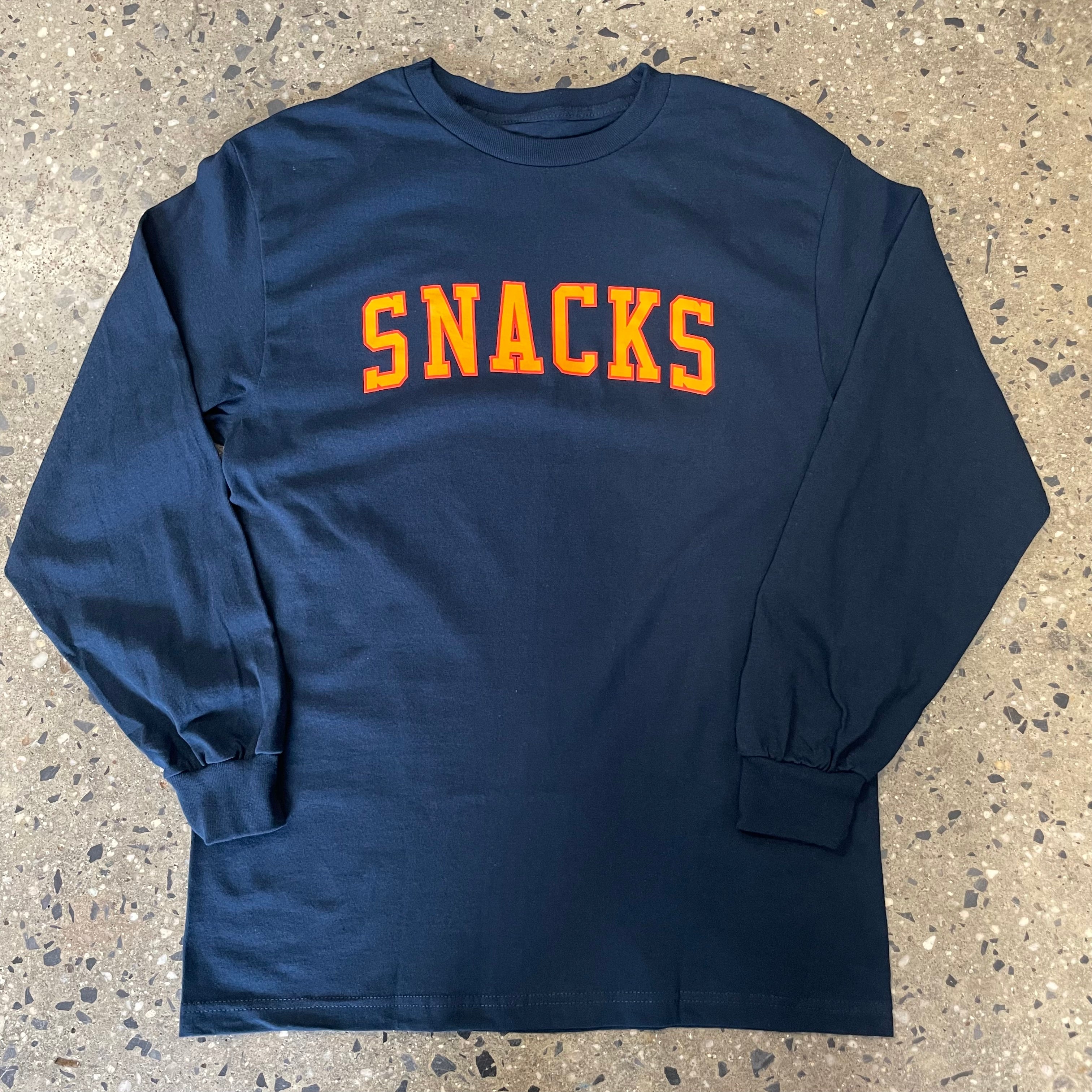 Quartersnacks Varsity Arch Longsleeve T-Shirt - Navy