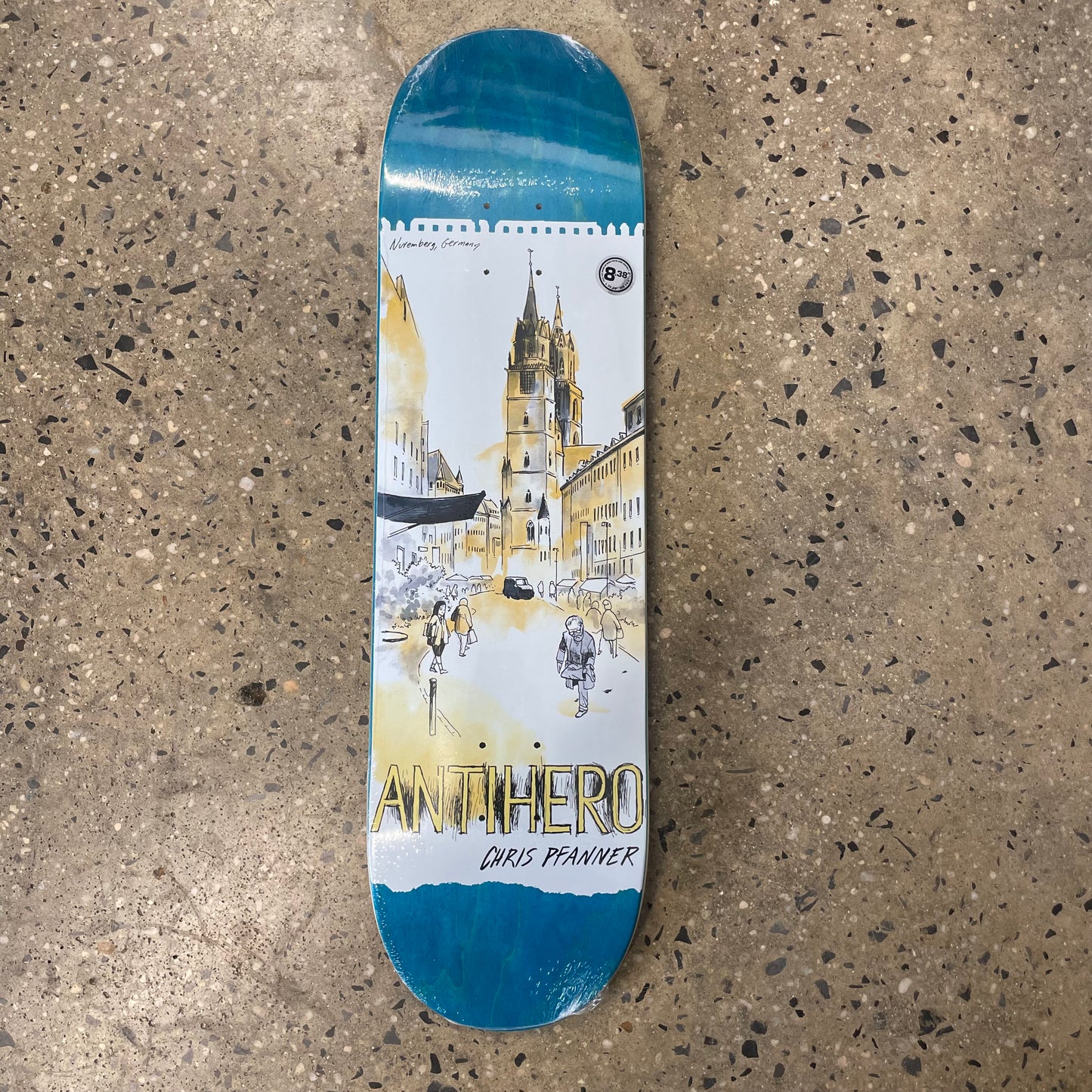 Antihero Chris Pfanner City Scapes Skateboard Deck