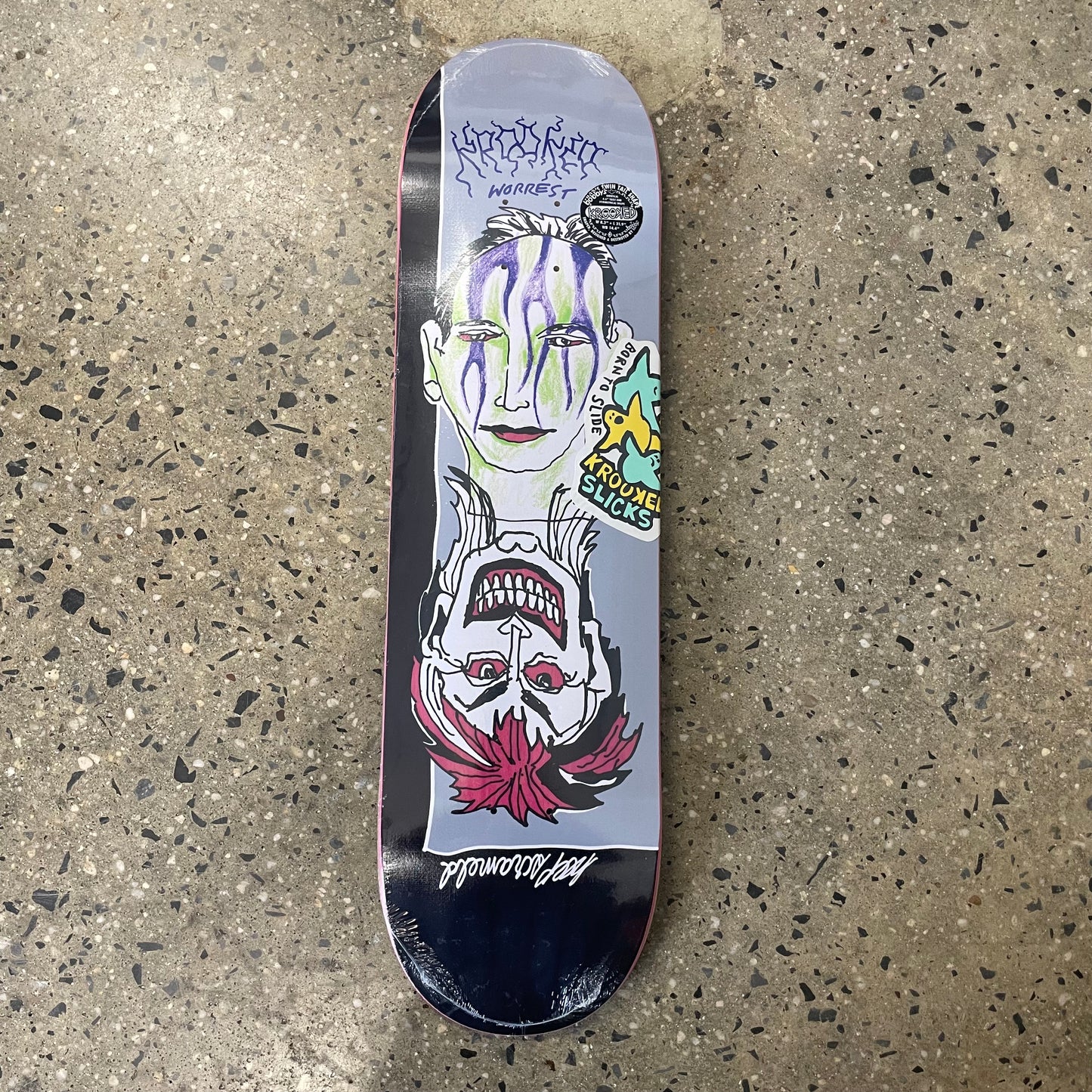 Krooked Bobby Worrest Satan Slick Skateboard Deck