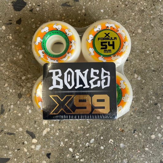 Bones X-Formula Skateboard Wheels - Runny Bunny 54MM V6 Wide-Cut 99A