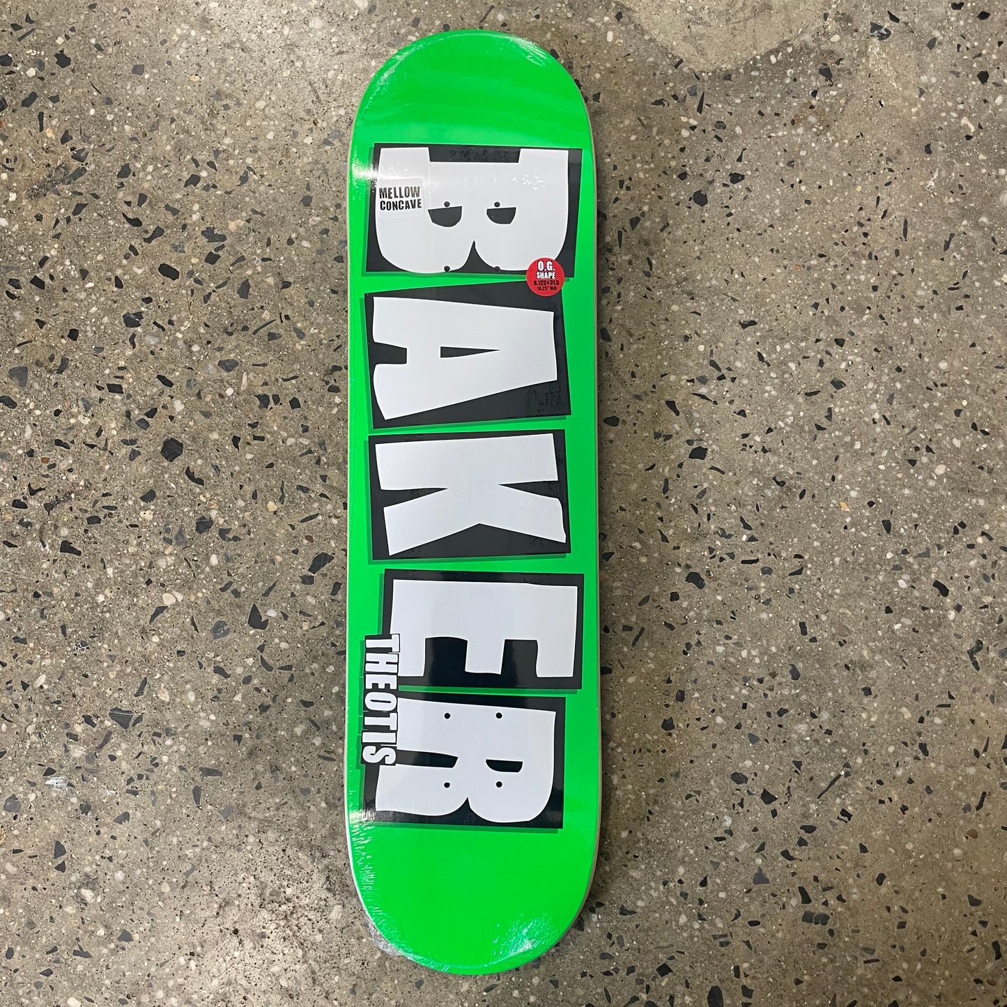 Baker Theotis Beasley Brand Name Skateboard Deck - Neon Green