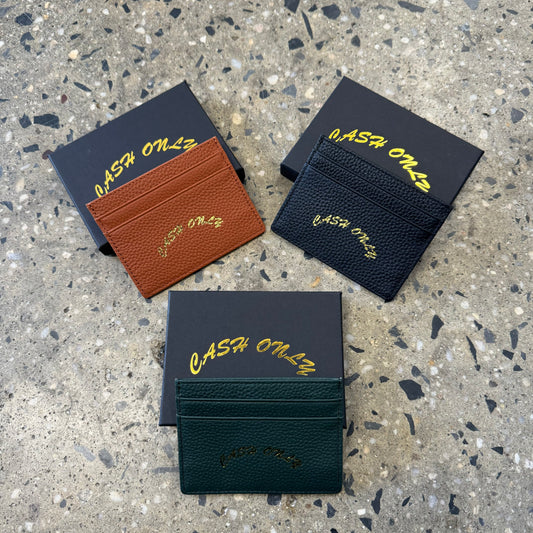 Cash Only Leather Card Holder