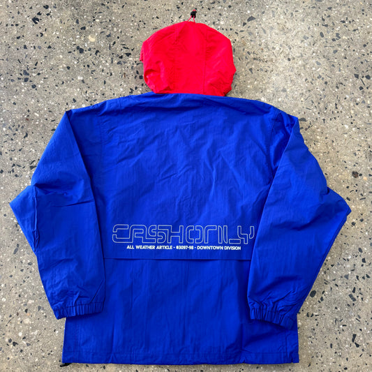 Cash Only Transit Nylon Jacket - Blue/Red