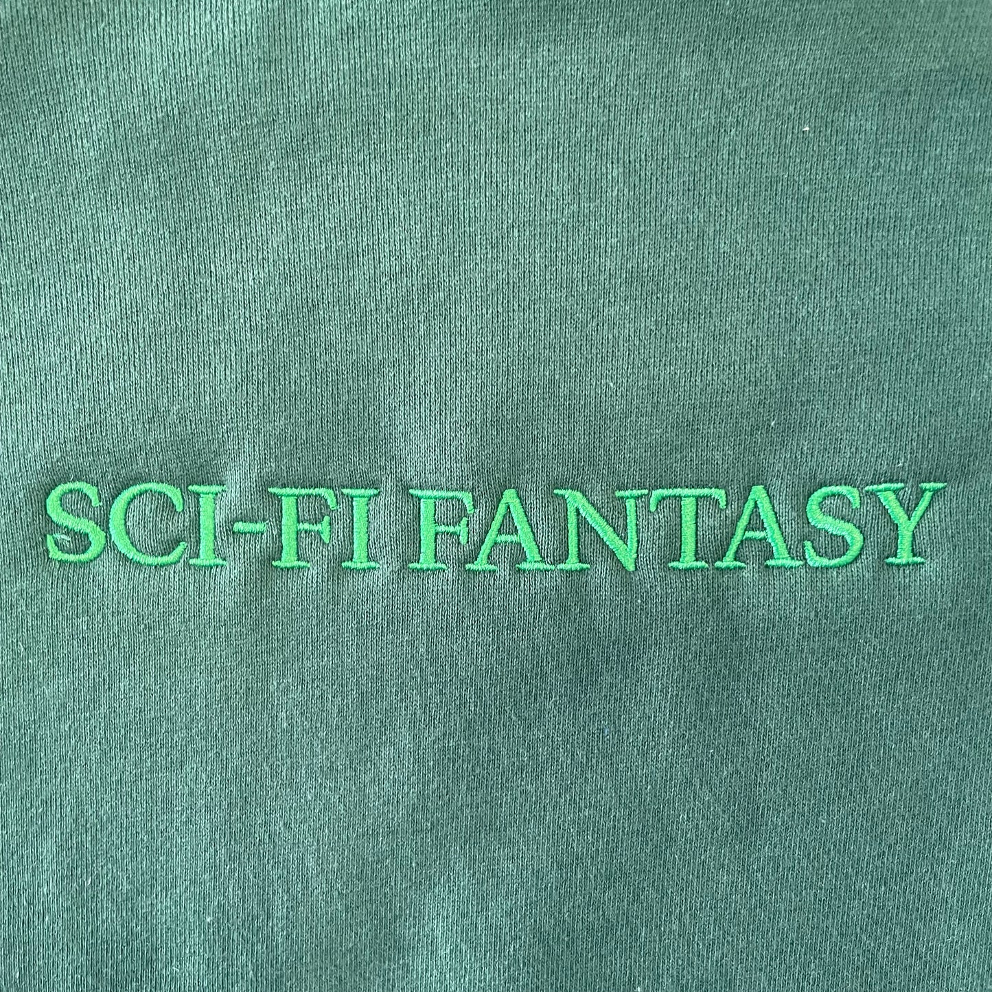 Sci-Fi Fantasy Logo Hoodie - Dark Green