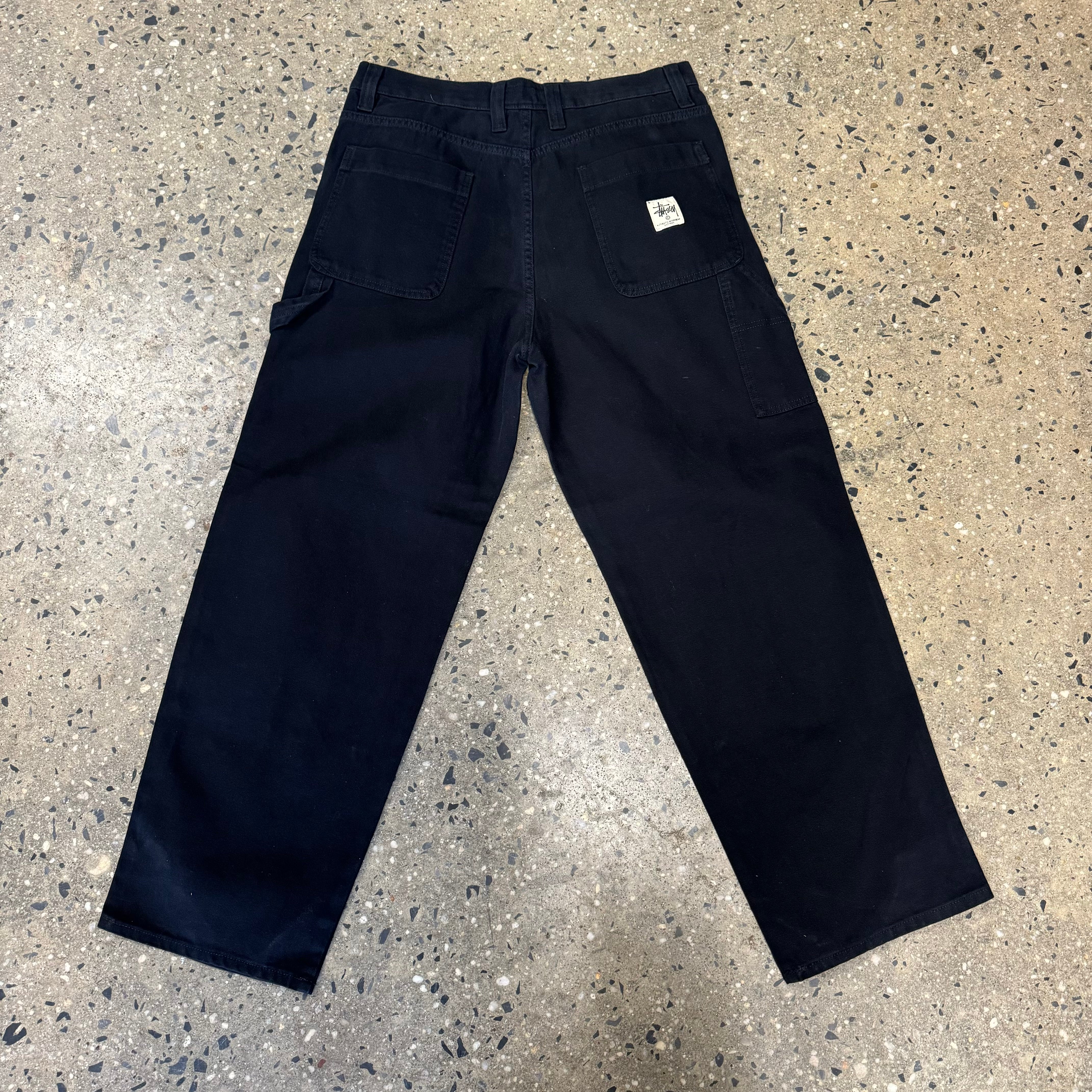 Stussy Canvas Work Pants - Black - Labor Skateboard Shop