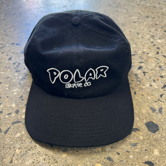 black hat with white logo