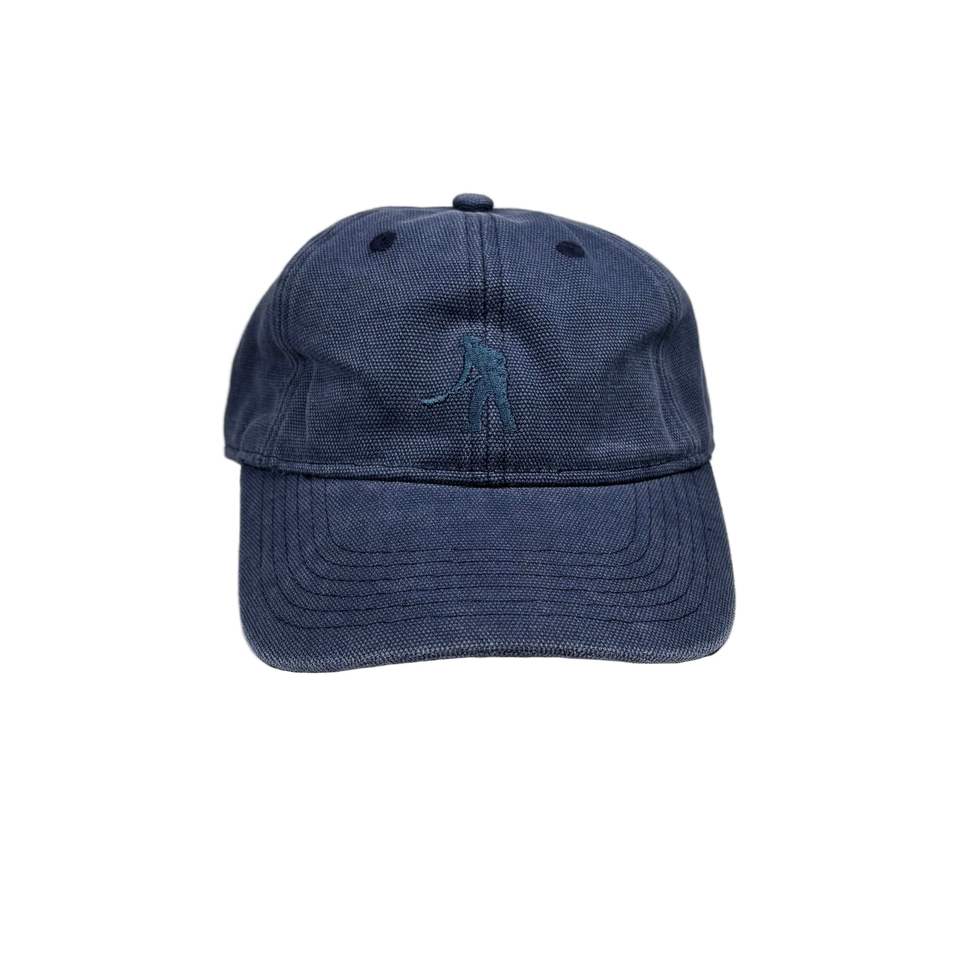 Blue cap on a white background