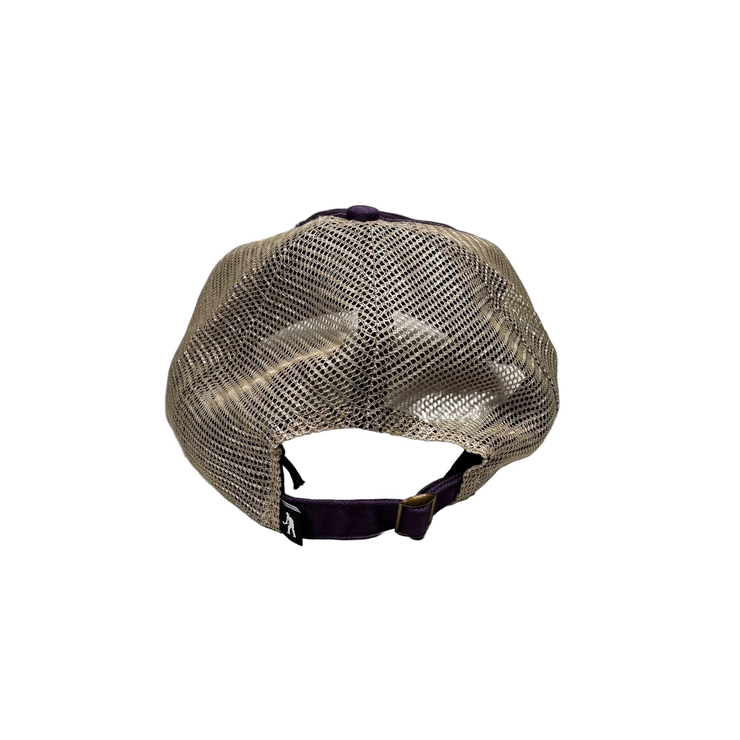 rear of trucker cap on a white background