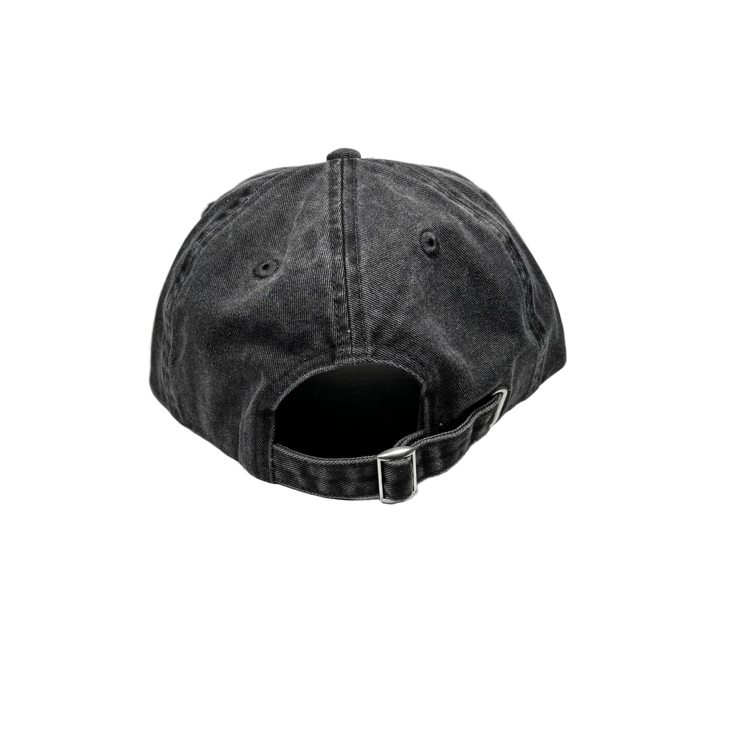 Black washed grey cap on a white background