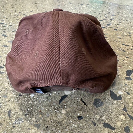 rear view of brown antihero hat