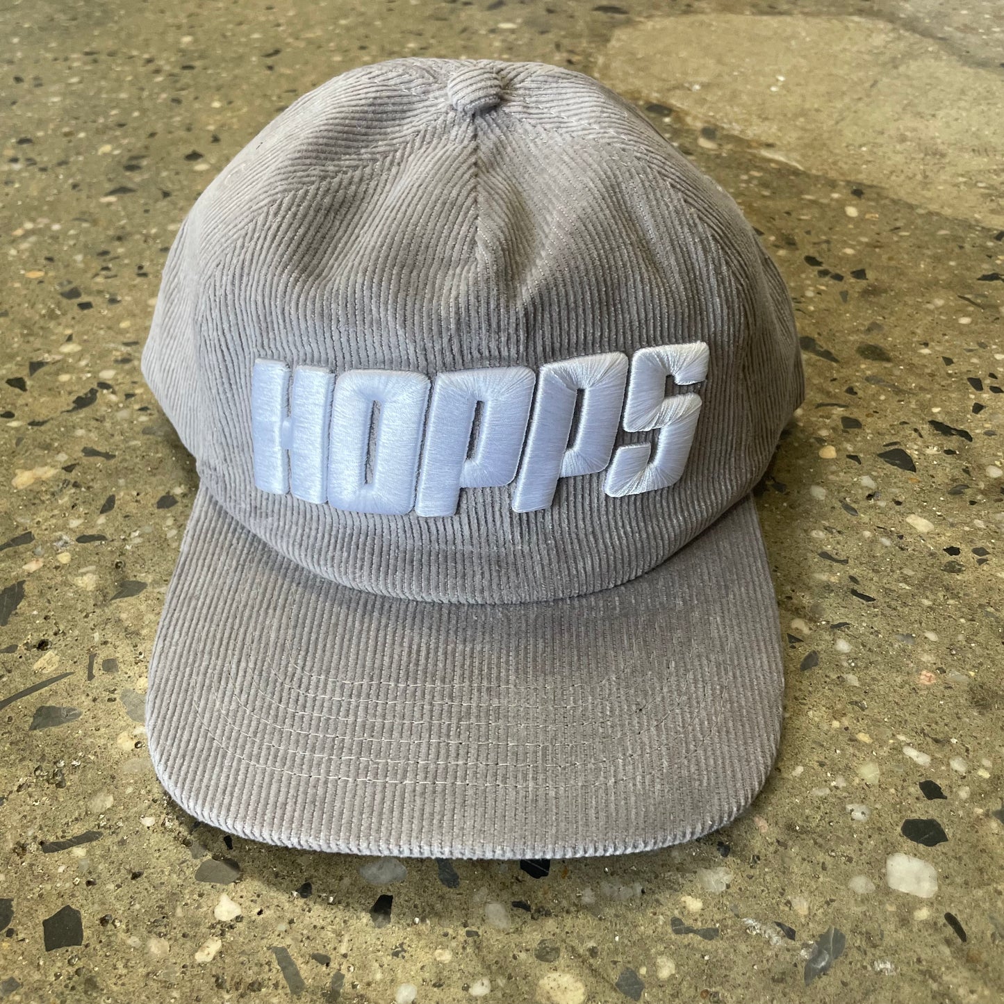 Hopps Big Corduroy Snapback Hat - Grey