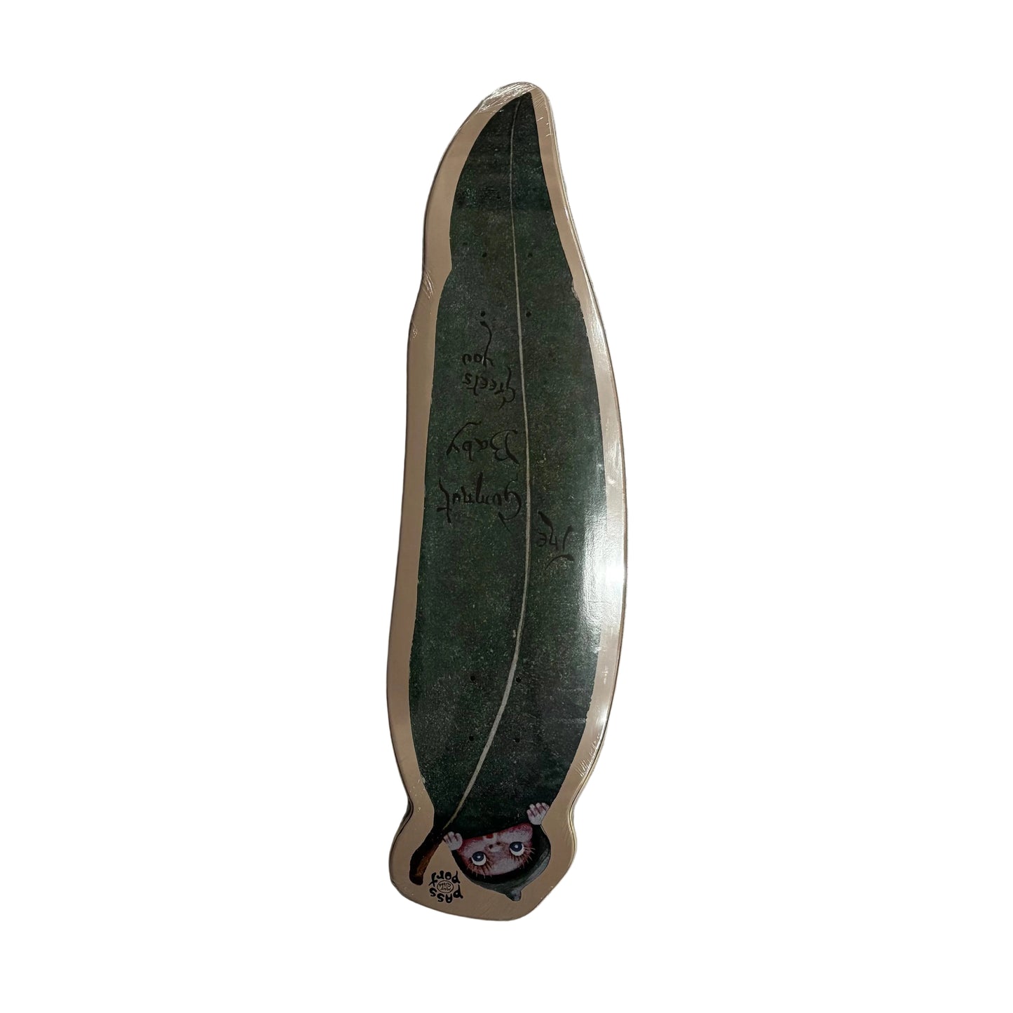 Skateboard deck shaped LIke a leaf