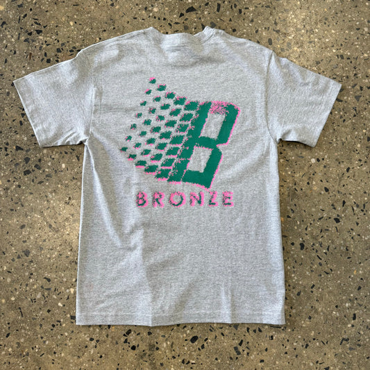 Bronze B Logo T-Shirt - Heather Grey