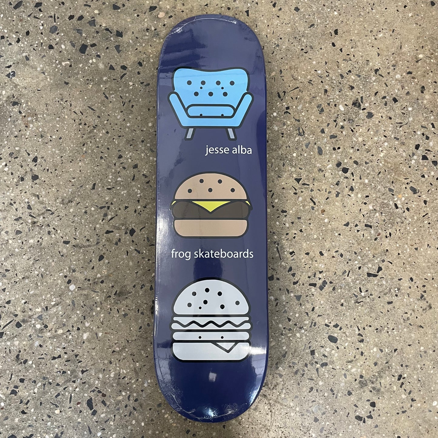 Frog Jesse Alba Ghost Burger Skateboard Deck