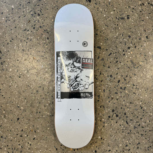 Real Obedience DND Skateboard Deck - White