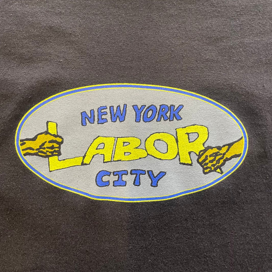 Labor Pull Man Short Sleeve T-Shirt - Black