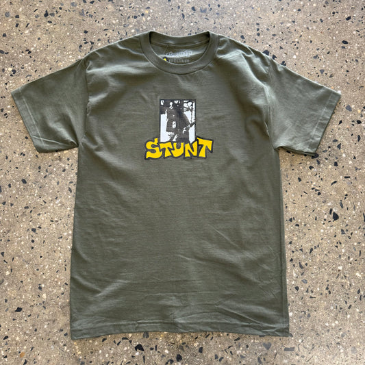 Stunt Guitar Hero T-Shirt - Army Green