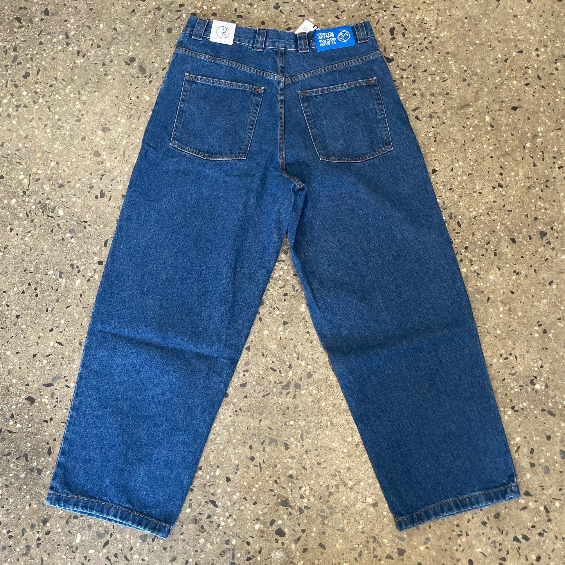 back view of jeans with 2 pockets
