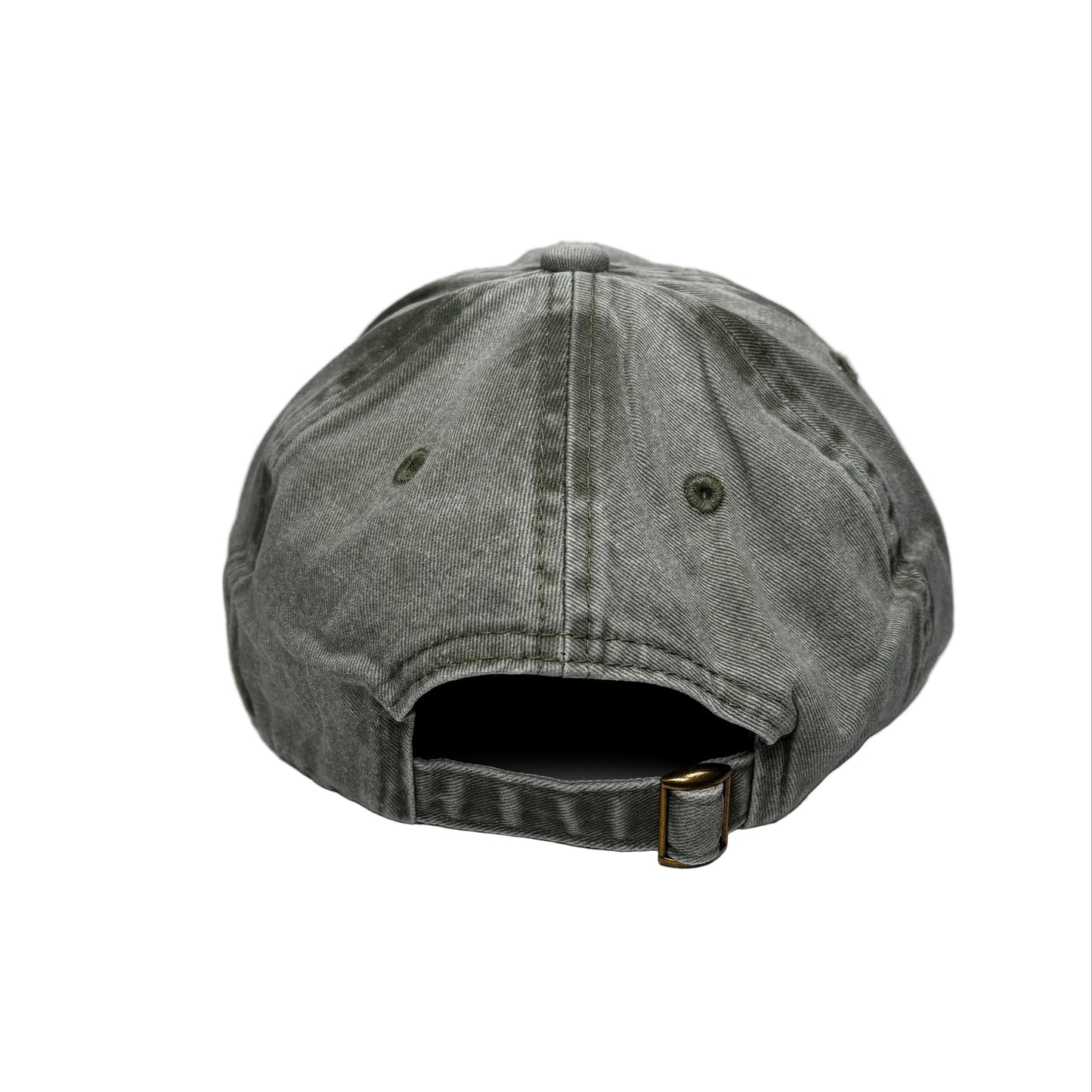 rear view of washed green cap