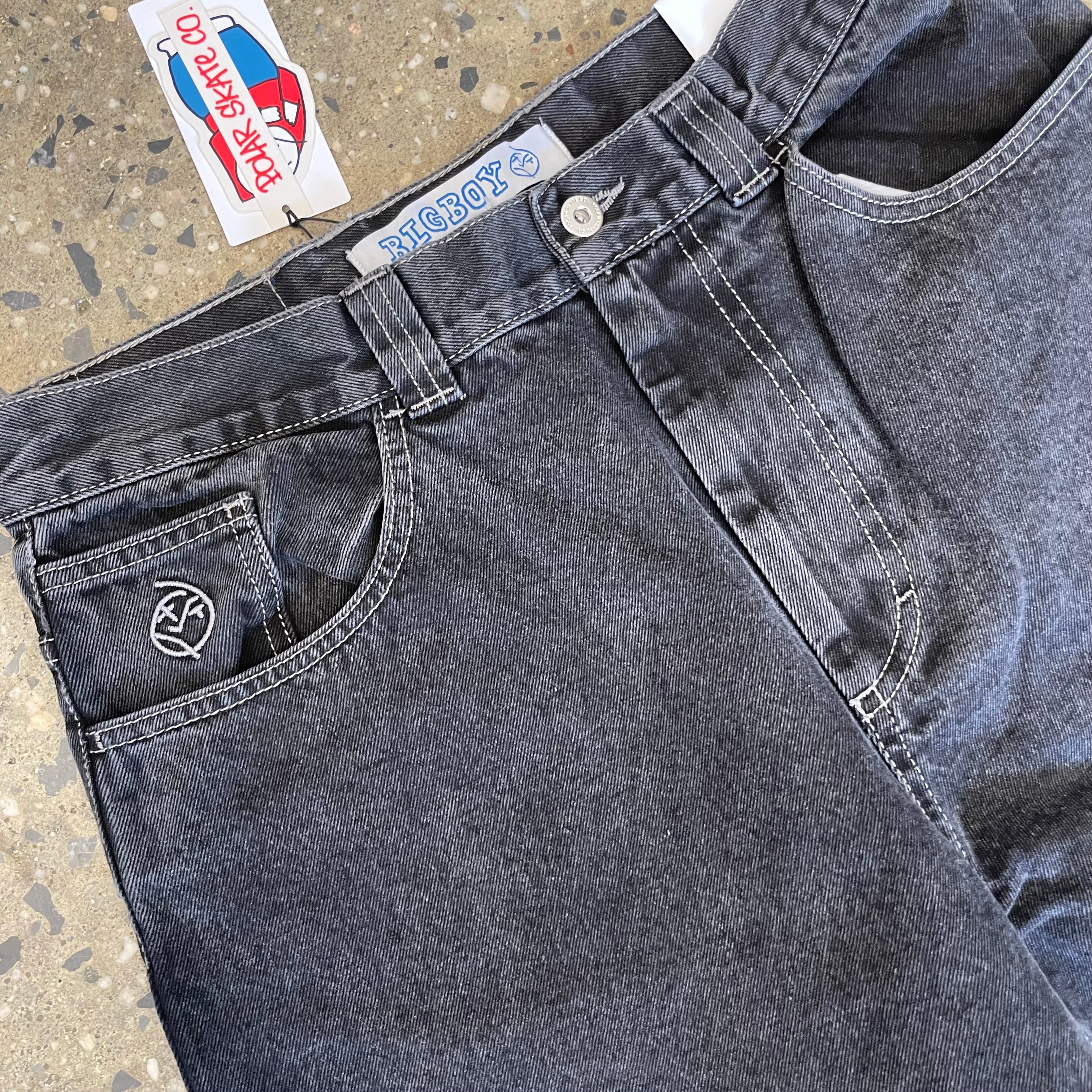 Polar Skate Co. Big Boy Jeans - Silver Black