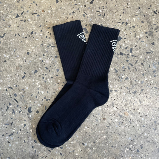 Polar Skate Co. Face Socks - Black