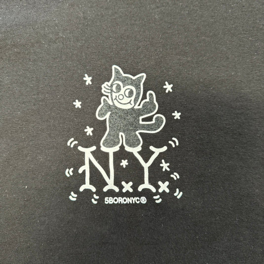 5boro NY Cat T-Shirt - Black