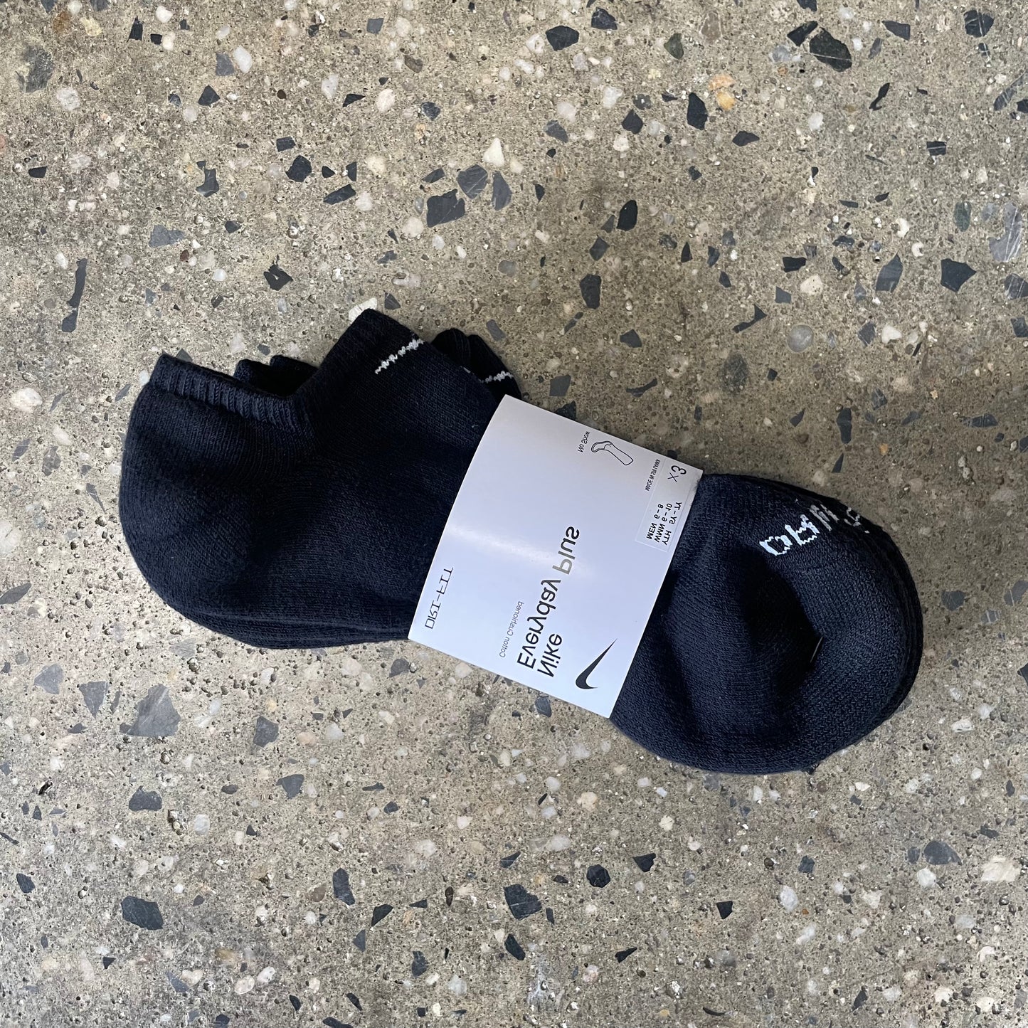 Nike SB Dri Fit No Show Ankle Sock (3-Pack) - Black