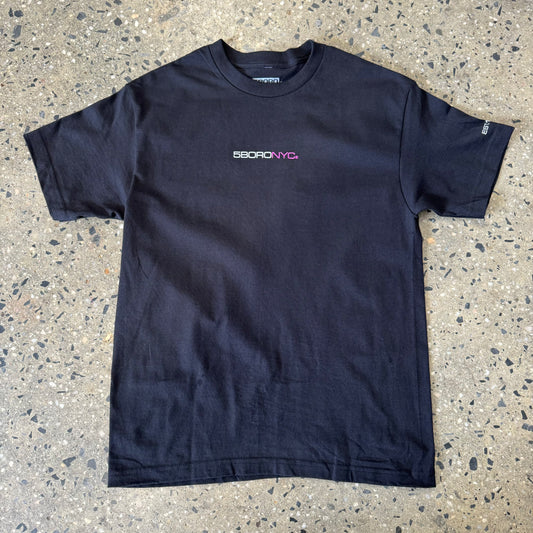5boro EST. 1996 T-Shirt - Black/Pink