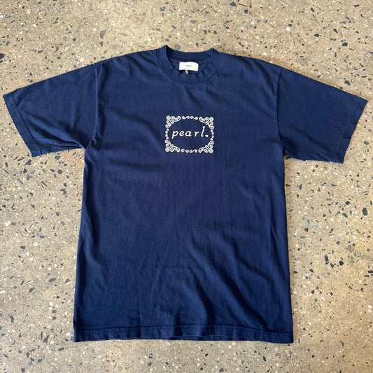 Pearl Framed T-Shirt - Navy