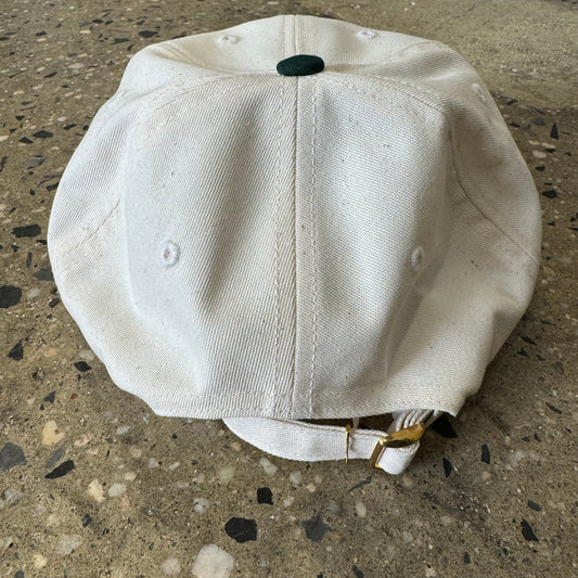 back view of cream hat
