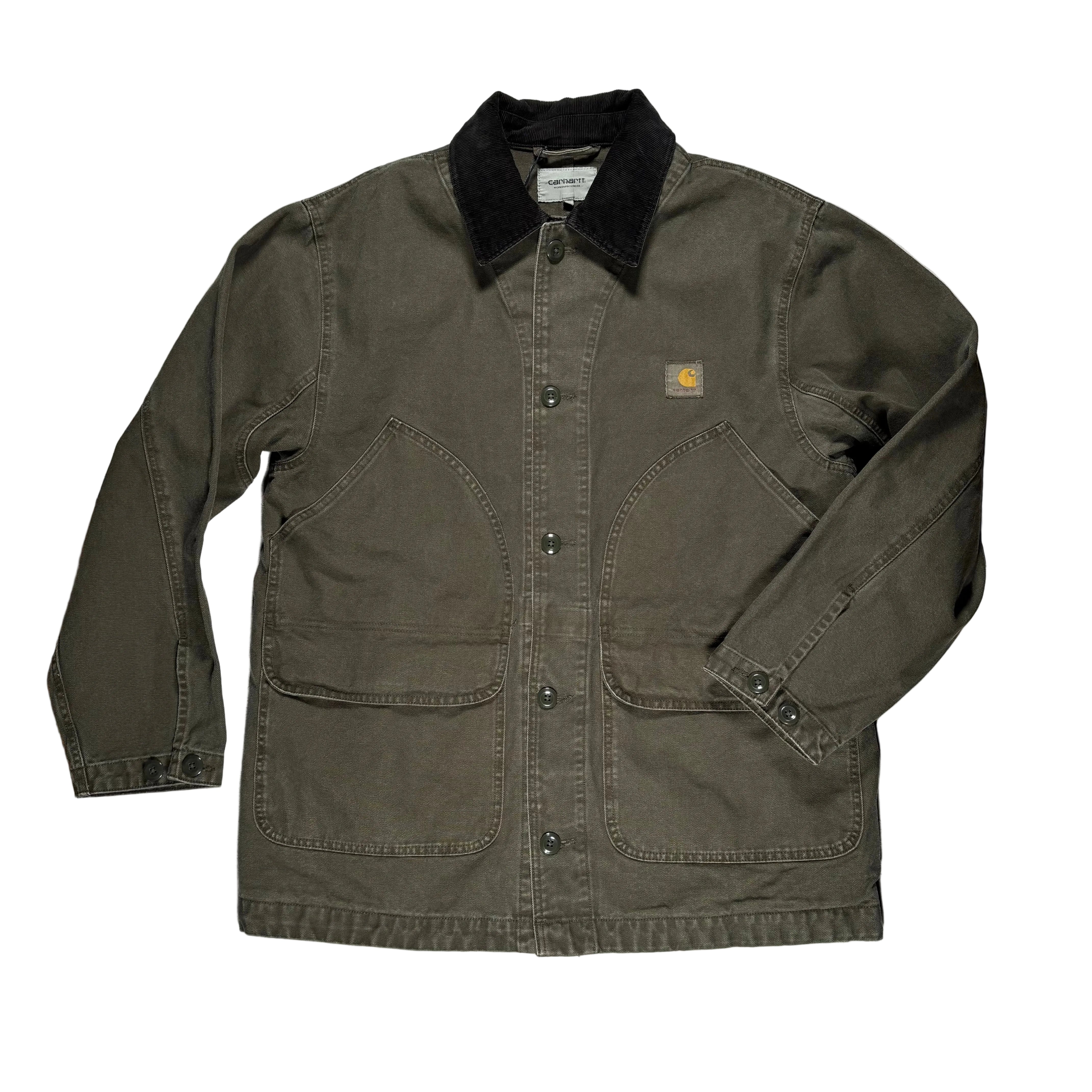 ジャケット・アウター Carhartt WIP Prescott Coat Carhartt WIP Prescott Coat - Oxide Green/Black Garment Dyed