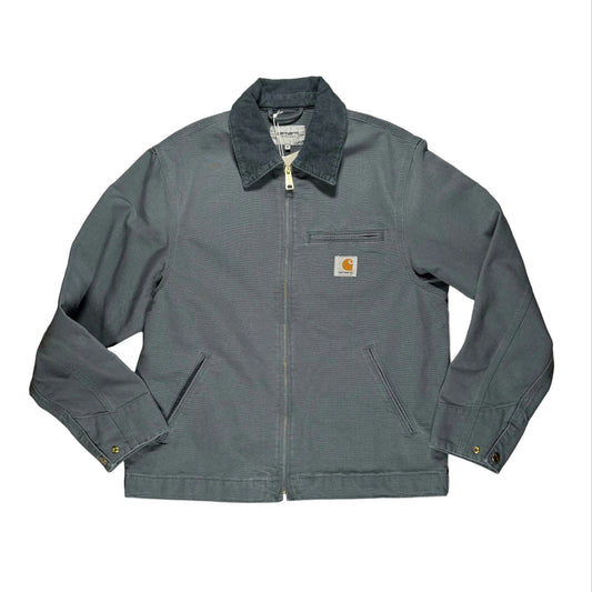 light blue jacket with Carhartt logo on a white surface