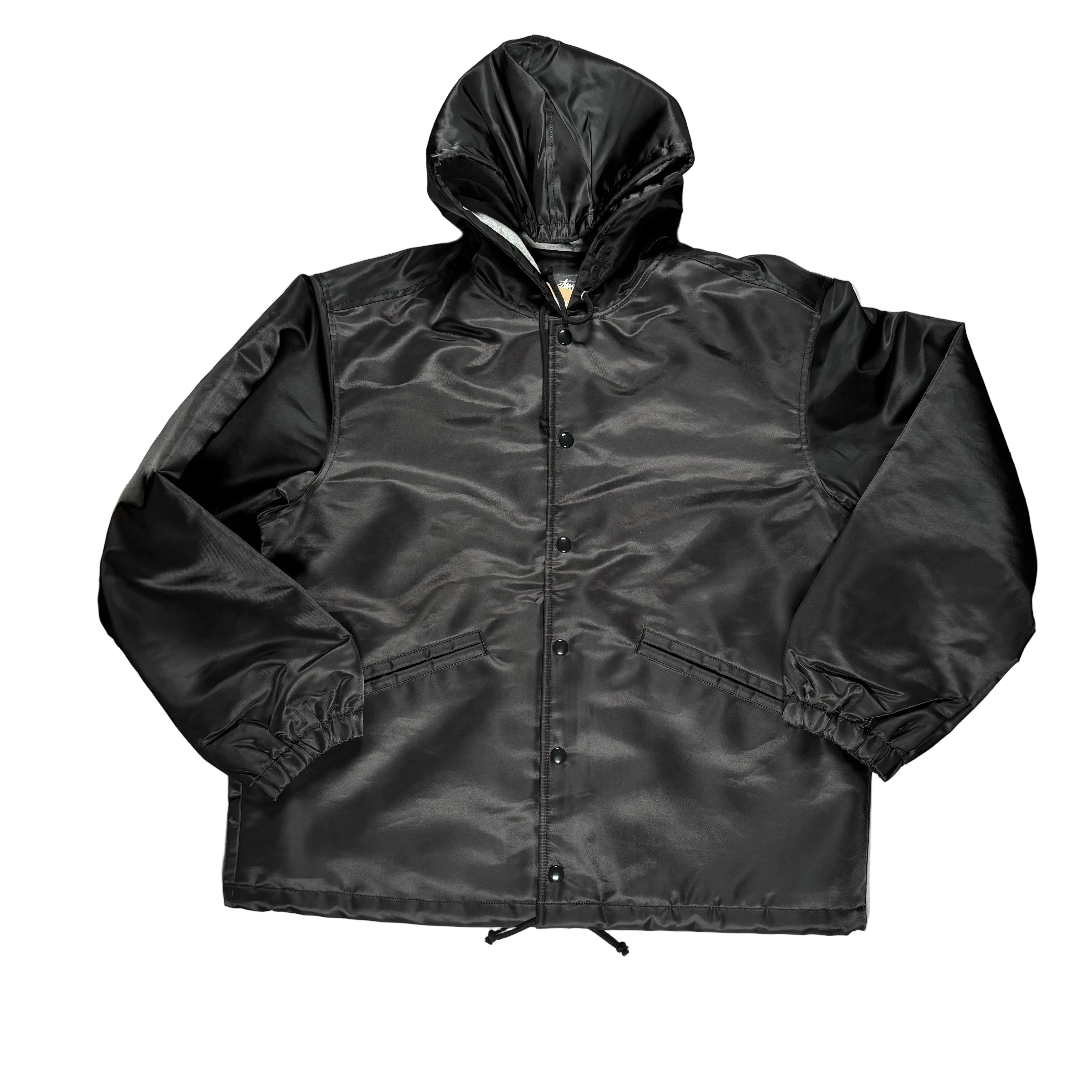 Stussy Hooded Coaches Jacket - Black – Labor Skateboard Shop